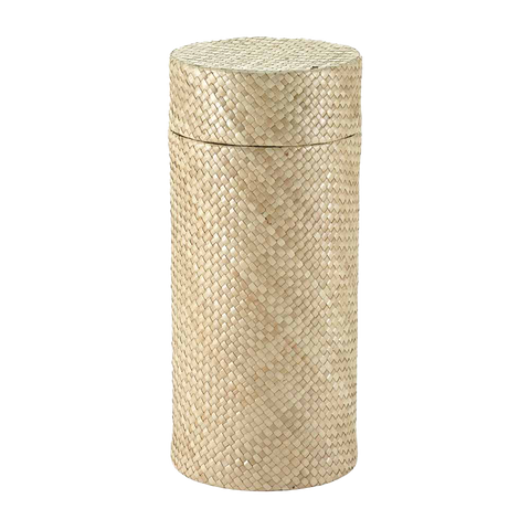 Eco-friendly Woven Natural Cremation Urn I Scattering Biodegradable I Palm Tan Urn