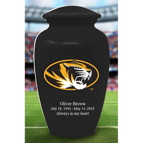 University of Missouri adult cremation urn | Mizzou adult ash urn | Can be engraved