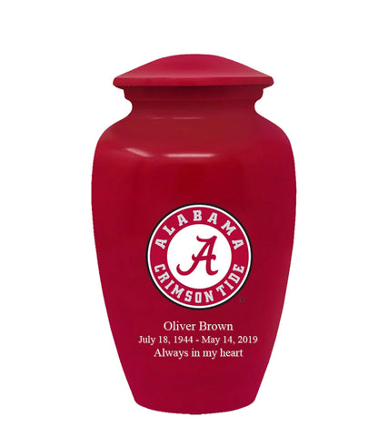University of Alabama Cremation Urn | Authorized Collegiate Crimson Tide ash urn