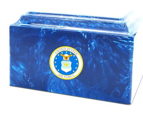 Air Force Cultured Marble Companion Urn | Companion Cultured Marble Urn | Military Urns