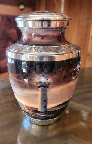 Lighthouse Cremation Urn | Lighthose at Night | Directors Special