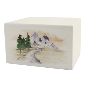 Low Cost Mountain Stream Cremation Urn | Vision Medical