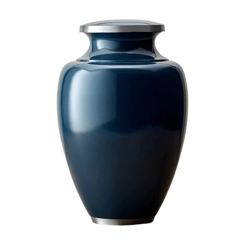 Extra Large Cremation Urn | XL Camden Navy | Designed for a large person up to 300#