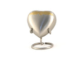 Terrybear Avalon Pewter Heart Cremation Urn | Vision Medical