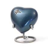 Terrybear urn Artisan Indigo Heart Cremation Urn | Vision Medical