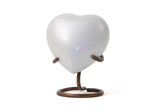 Trinity Pearl Heart Keepsake Cremation Urn
