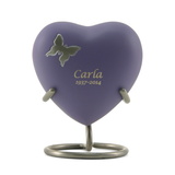 Aria Butterfly Heart Keepsake Cremation Urn