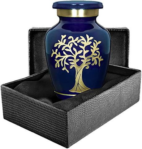 Blue Tree of Life Ash Urns | KEEPSAKE