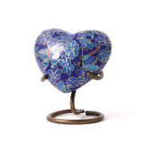 Etienne Butterfly Heart Keepsake Cloisonne Cremation Urn
