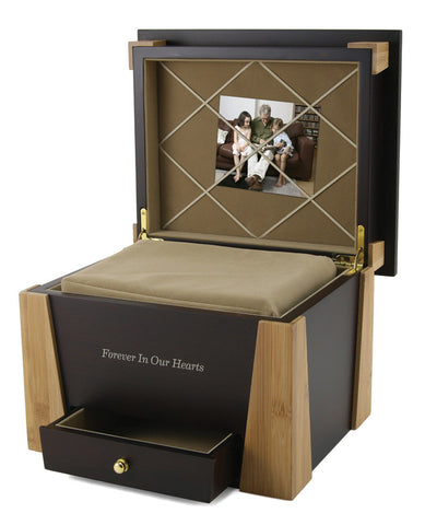 Medium Density Fiberboard Birch Photo Urn | Vision Medical
