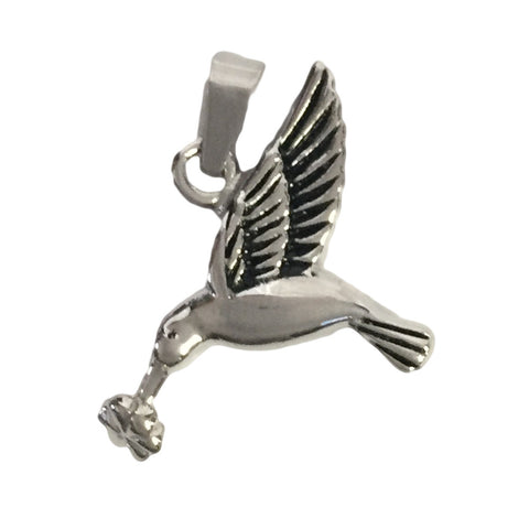 Stainless Steel Hummingbird Cremation Pendant