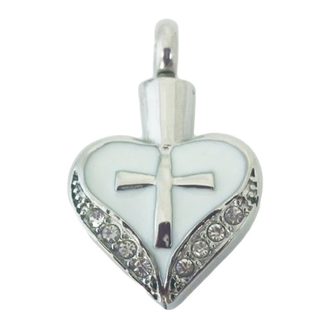 Stainless Steel Sacred Heart Cremation Pendant