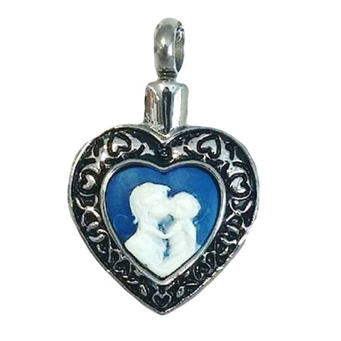 Stainless Steel Mother & Child Cremation Pendant