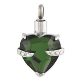 Cremation Pendant- Hold My Heart Collection _ Choose crystal color