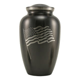 Slate Classic Flag Cremation Urn
