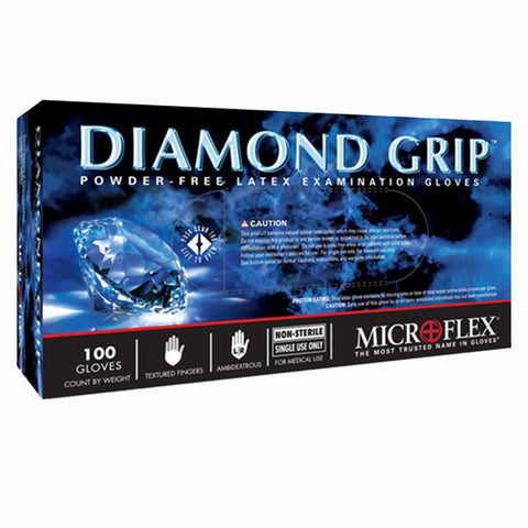 Ansell Microflex Diamond Grip gloves $165/case| Funeral Home Supplies | Diamond Grip