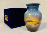 "Dolphins at Play", Cremation Urn, Themed Ocean Ash Urn, Dolphin Cremation Urn, Vision Medical