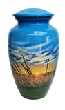 Farmer's Sunrise | Farmer Themed Cremation Urn | Urn for a farmer | Great urn for a farming community | Vision Medical