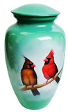 Low Cost Cardinal  Cremation Urn | Beautiful male and Female Cardinal | Vision Medical