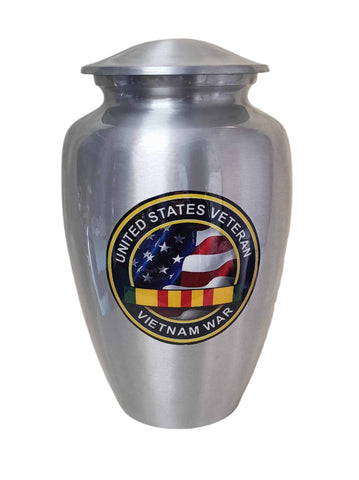 Vietnam Veteran Ash Cremation Urn | Vietnam Vet Military Urn | Adult SIze