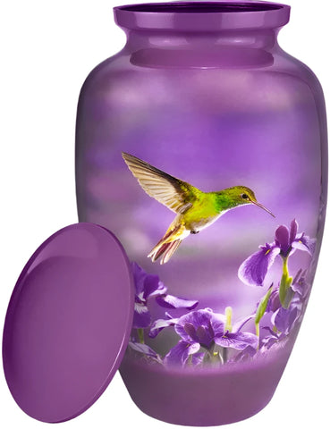 Beautiful Hummingbird ash urn for Mom -  Urn for grandma - ash urn for mom