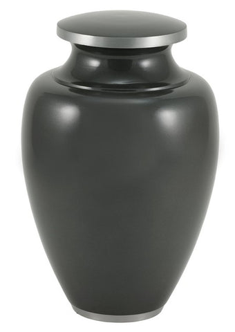 EXTRA LARGE Cremation Urn, Camden Carbon Grey, 300 Cubic Inch Capacity