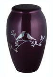 Mother of Pearl Mourning Doves Cremation Urn