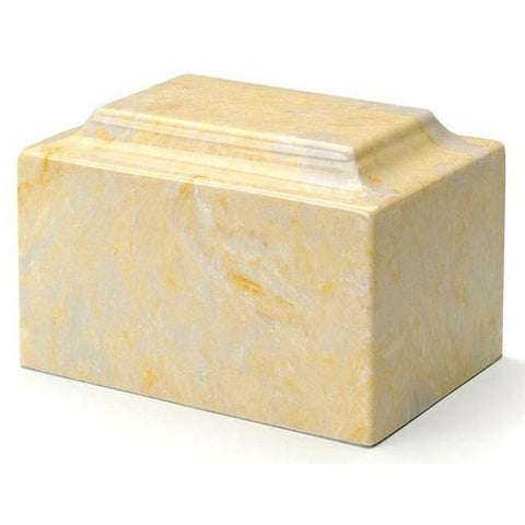 Gold Cultured Marble Cremation Urn | Cultured Marble Urn | Vision Medical