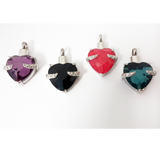 Cremation Pendant- Hold My Heart Collection _ Choose crystal color