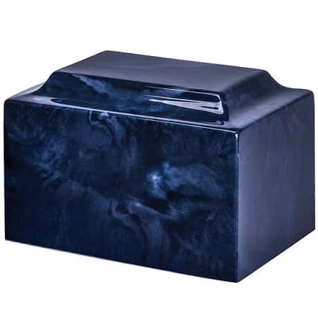 Navy Cultured Marble Cremation Urn | MacKenzie Urns | Vision Medical