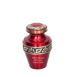 Adult Cremation Urn | Ruby Red High Sheen Ash Urn | Great urn for any MOM