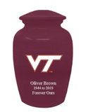 University of Virginia Tech Cremation Urn | Virginia Tech Adult ash cremation urn | Can be Engraved