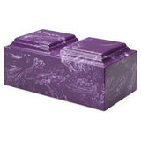 MacKenzie Amethyst Cultured Marble Cremation Urn | Companion Cultured Marble Urn | Vision Medical