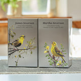 Life Canvas Pewter Birds | Sold Individual or combined as Companion Urns | Great his and hers Urns