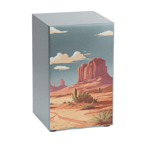 Elegant Desert Landscape on Pewter | Combine 2 for Husband and Wife matching pair | Can Be Engravedm