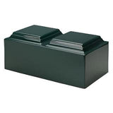 Mackenzie companion cremation urn- Green cultured marble Urn