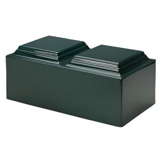 Mackenzie companion cremation urn- Green cultured marble Urn
