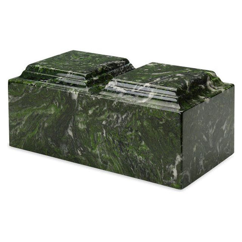 MacKenzie Companion Verde Cultured Marble Cremation Urn | Companion Cultured Marble Urn | Vision Medical