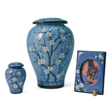 Plum Blossom Ceramic Cremation Urns