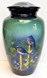 Adult Cremation Urn | Blue Birds at Play Themed Urn | Vision Medical