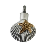 Cremation Jewelry | Stainless Steel Beach Life (shell) Cremation Pendant | Vision Medical