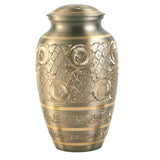 Classic Platinum Engraved Cremation Urn