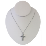 Stainless Steel Cut Design Cross Cremation Pendant