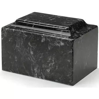 Ebony Cultured Marble Cremation Urn | Cultured Marble Urn | Vision Medical