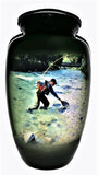 Fishing themed cremation urn | Trout Fisherman | Vision medical