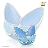 Blue Wings of Hope Butterfly, Cremation Urn