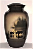 Moose in the Meadow, Cremation Urn