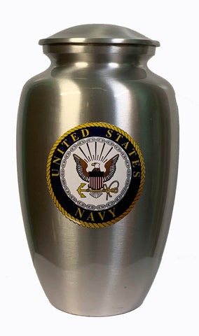 Navy Cremation Urn ! Titled "Our Hero - Navy" | Military Cremation Urn