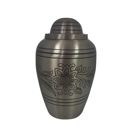 Cremation Urn - Pewter Bouquet