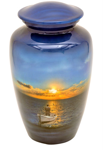 "Fisherman's Paradise", Cremation Urn